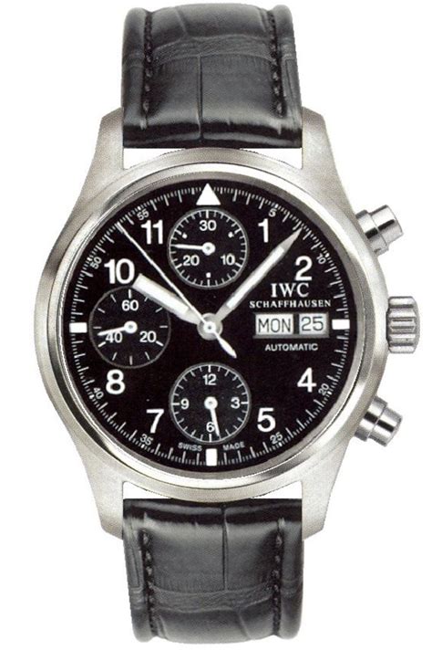 iwc iw370602|IWC Pilot's Watch Chronograph Strap Italian • IW3706.